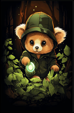 Adventure in the Enchanted Forest Poster for Kids Nursery