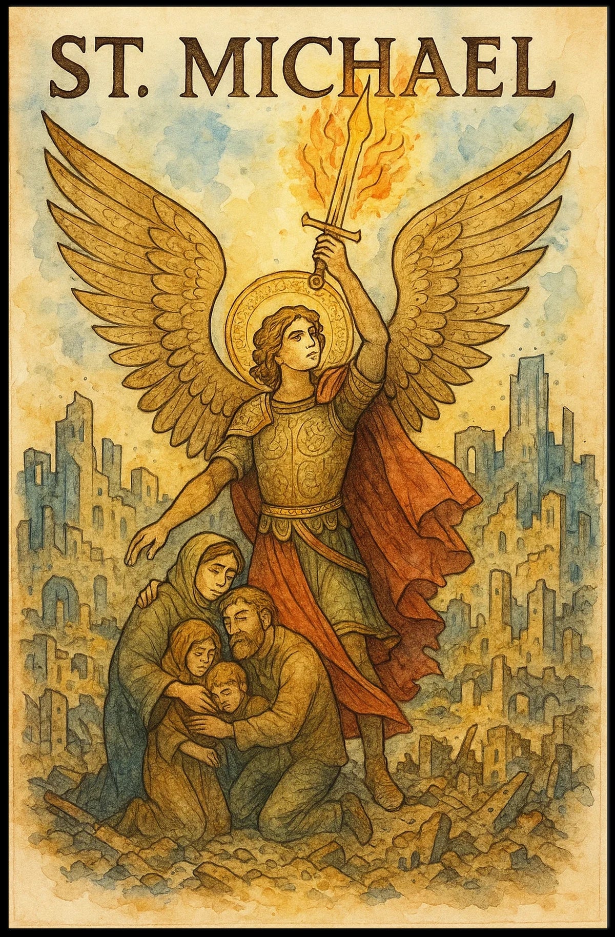 St. Michael Protector Of The Faithful Poster