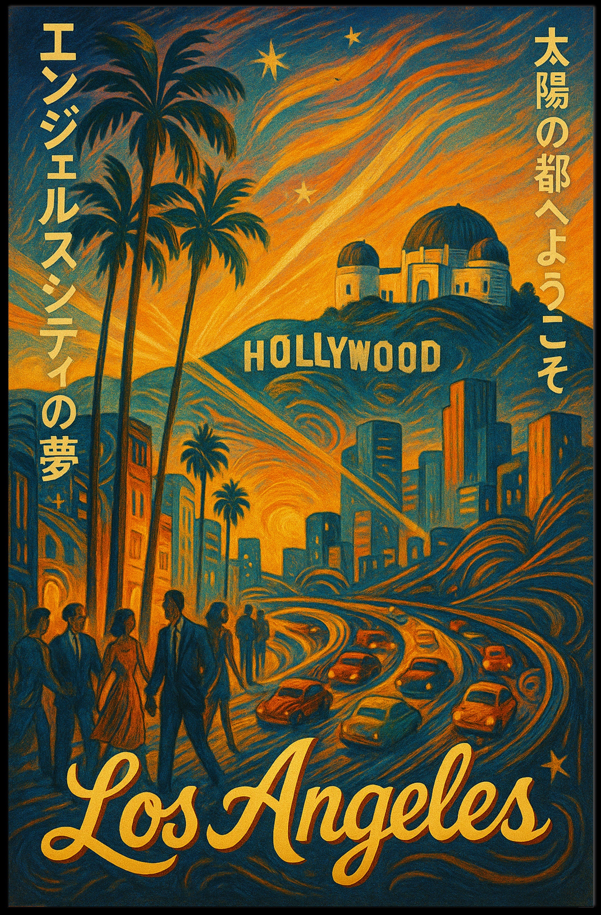 Los Angeles Dreamscape Poster PosterGoat