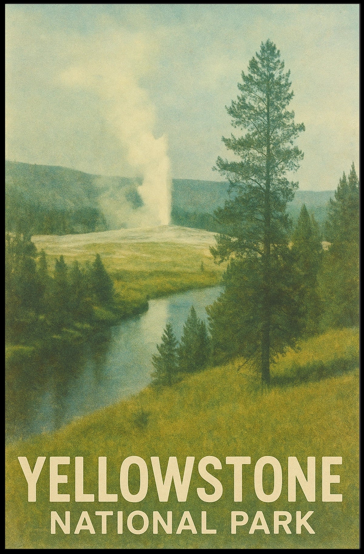 Yellowstone National Park Poster