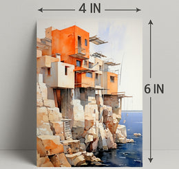 Cliffside Architecture Poster