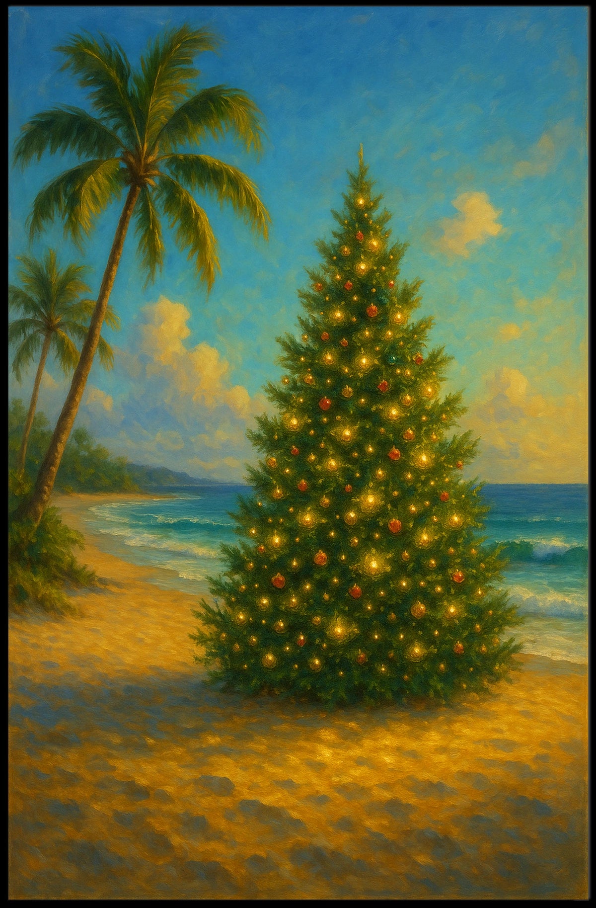 Tropical Christmas Delight Poster