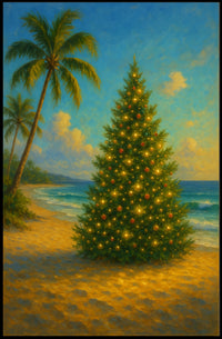 Tropical Christmas Delight Poster
