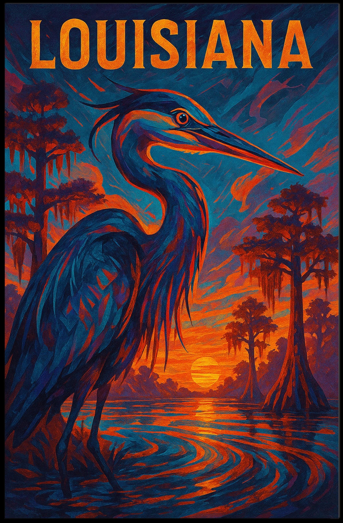 Louisiana Wildlife Poster