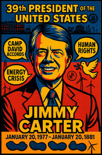 Jimmy Carter United States Leader Artistic Wall Poster