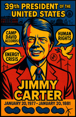 Jimmy Carter United States Leader Artistic Wall Poster
