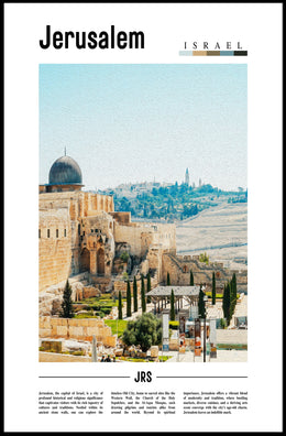 Jerusalem Cityscape Cultural and Heritage Poster PosterGoat