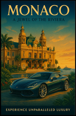 Monaco A Jewel of the Riviera Poster