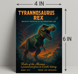 Tyrannosaurus Rex Majestic Adventure Animal Poster