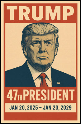 Trump 47Th President Poster