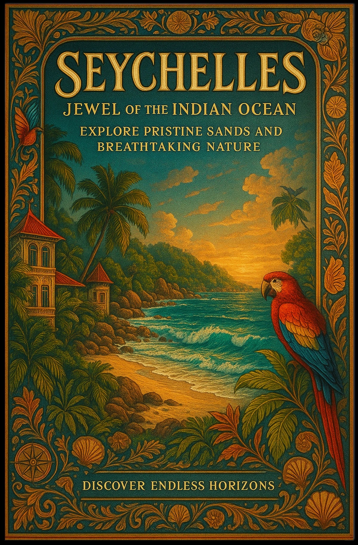 Seychelles Jewel of the Indian Ocean Poster