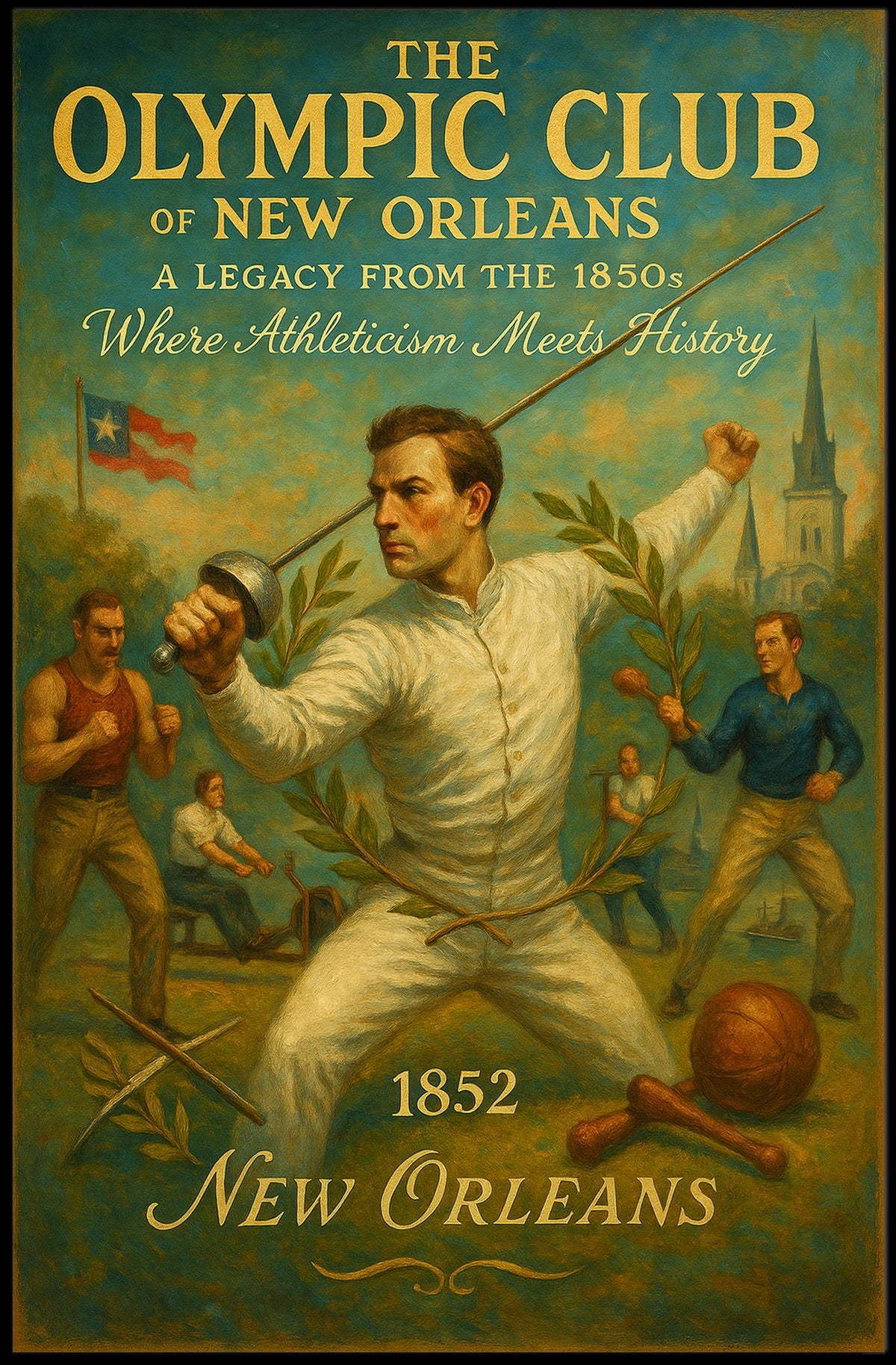 The Olympic Club Of New Orleans Poster