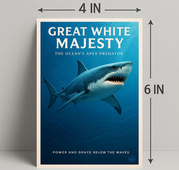 Great White Majesty Poster PosterGoat