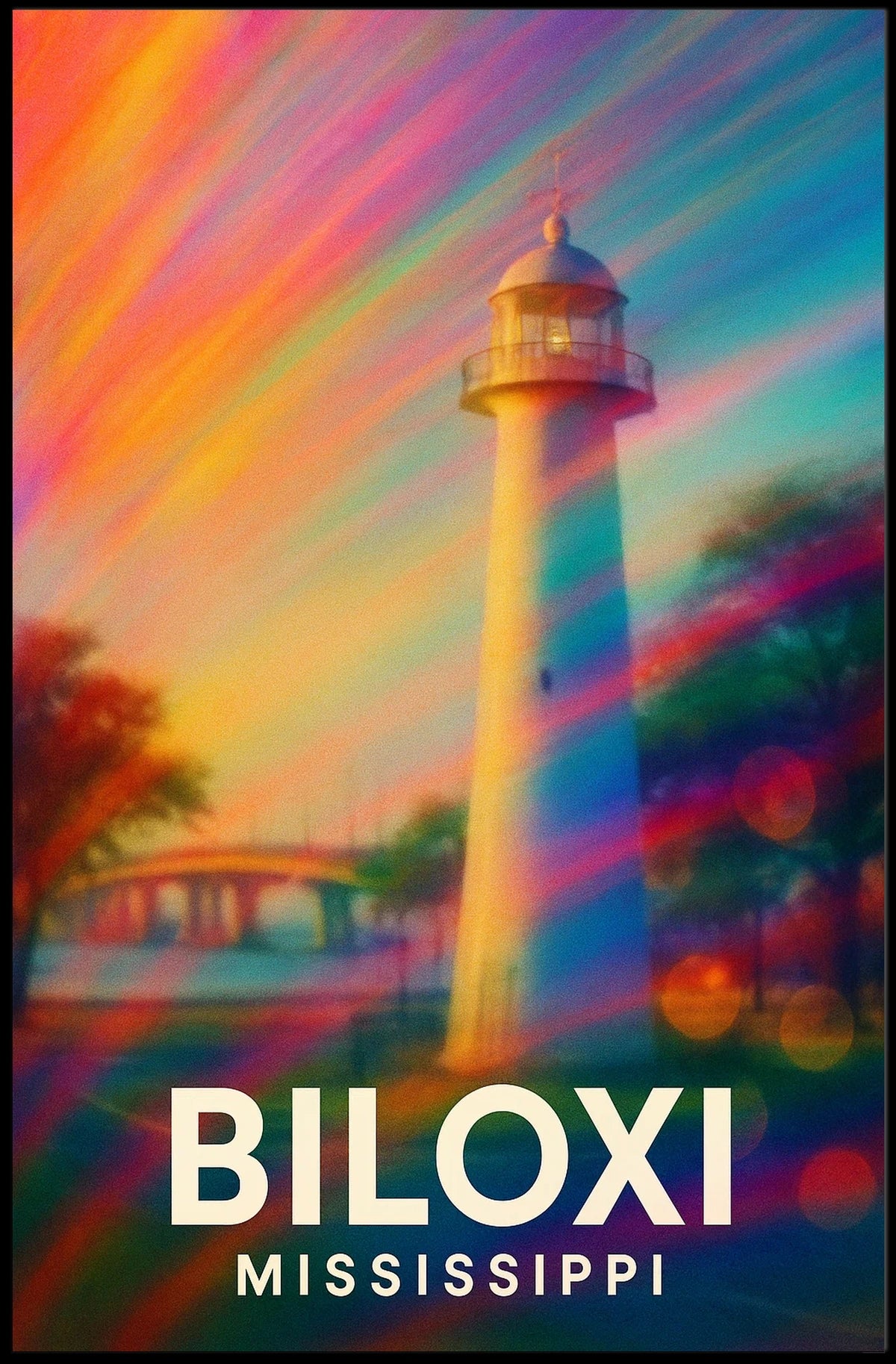 Biloxi Lighthouse Mississippi Poster