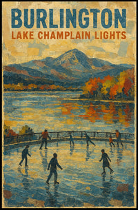 Burlington Lake Champlain Lights Poster