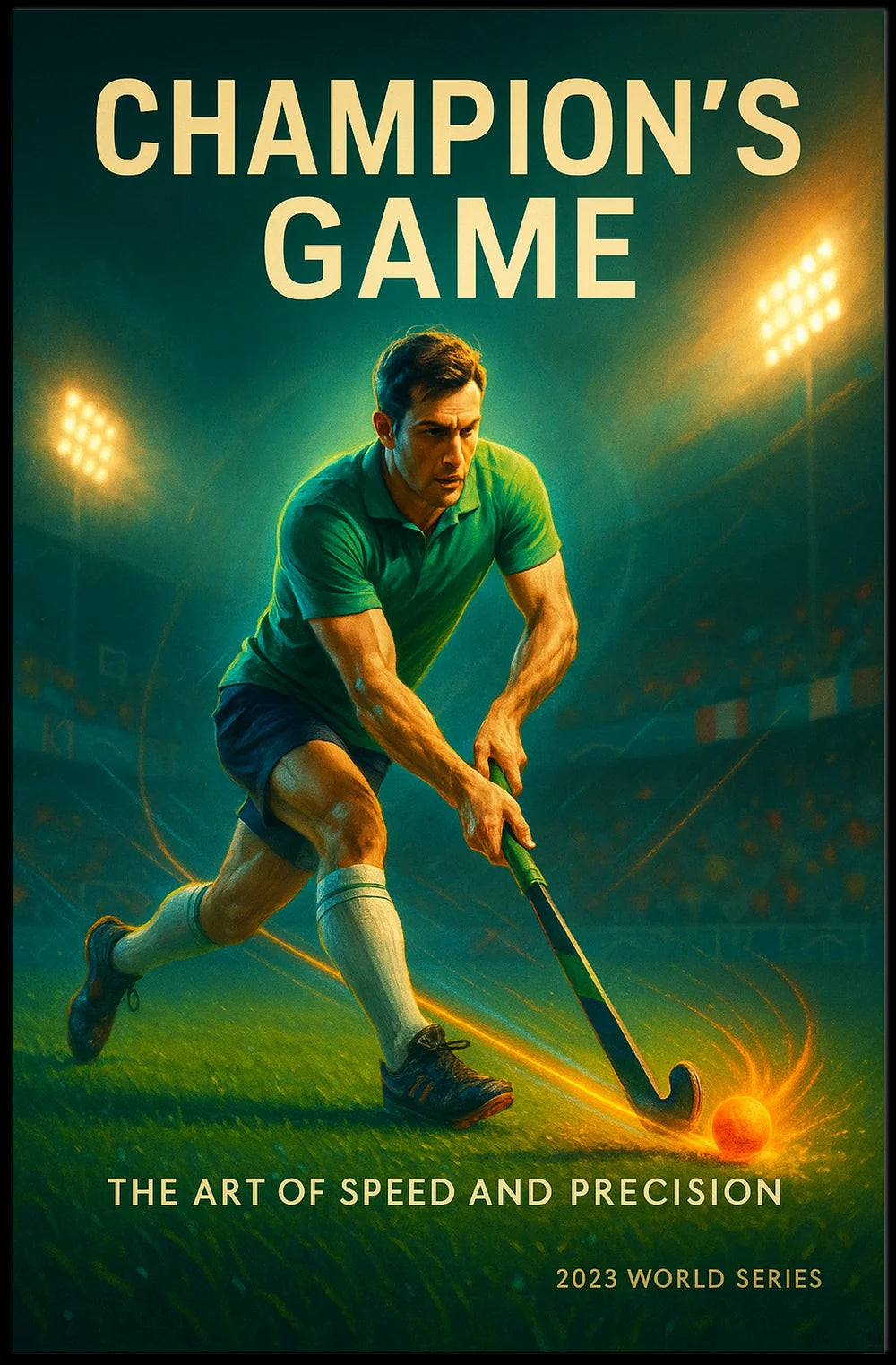 Champion's Game Dynamic Sports Action Poster PosterGoat