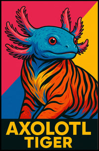 Axolotl Tiger Poster