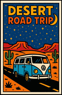 Desert Road Trip Adventure Poster
