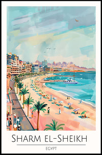 Sharm El-Sheikh Beach Scene Poster PosterGoat