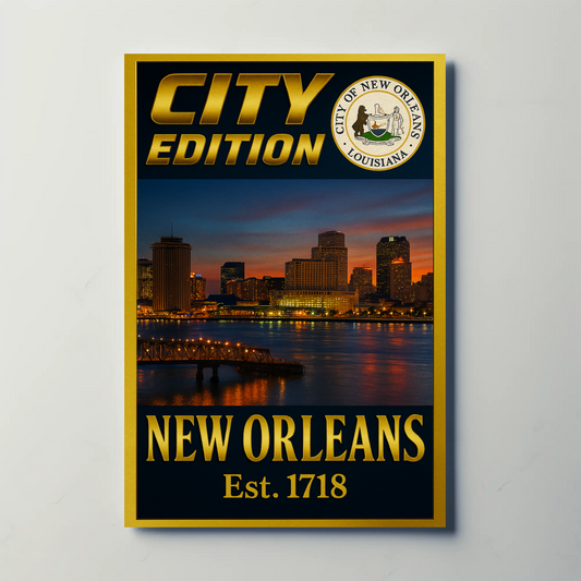 New Orleans City Edition Travel Poster