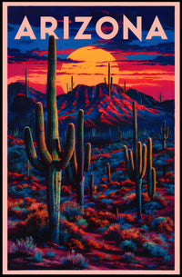 Arizona Sunset Landscape Poster