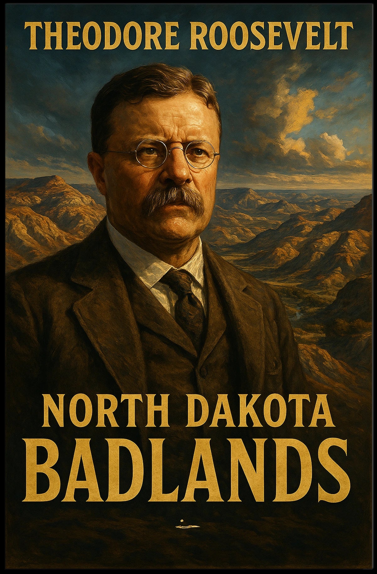 Theodore Roosevelt And The North Dakota Poster