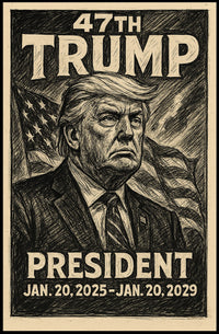 Visionary Trump Surrealism Bold Leadership Poster