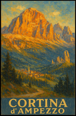 Cortina DAmpezzo Landscape Poster