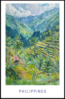 Scenic Terraces of the Philippines Poster PosterGoat