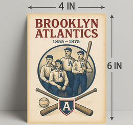 Brooklyn Atlantics Baseball Team Poster PosterGoat