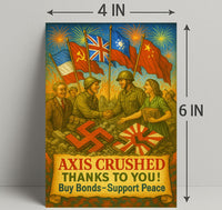 Axis Crushed Buy Bonds, Support Peace Poster PosterGoat
