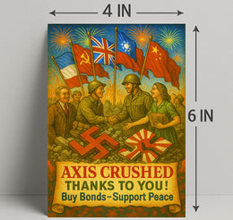 Axis Crushed Buy Bonds, Support Peace Poster PosterGoat