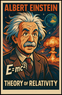 Einstein Relativity Cosmic Science Poster