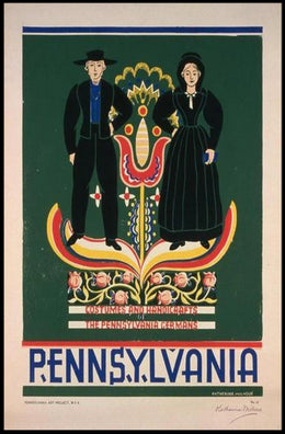 Costumes and Handicrafts of the Pennsylvania Germans Poster PosterGoat