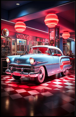 Retro Diner Vibes Retro Poster
