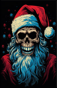 Santa Skull A Twisted Holiday Poster