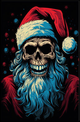 Santa Skull A Twisted Holiday Poster
