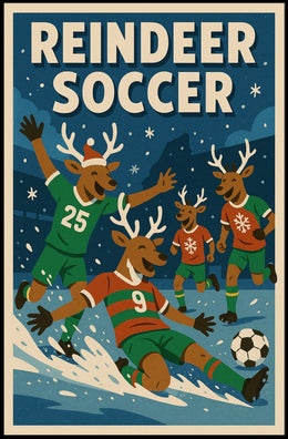 Reindeer Soccer Extravaganza Poster