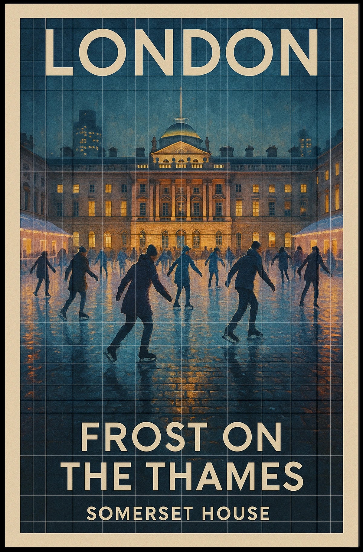 Frost On The Thames Poster