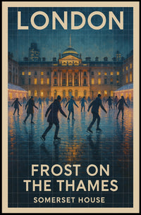 Frost On The Thames Poster