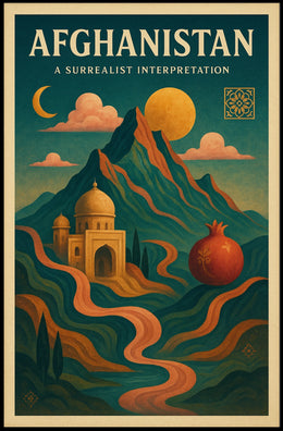 Afghanistan A Surrealist Interpretation Poster