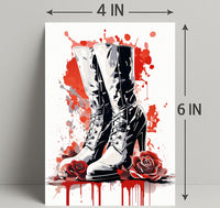 Boots And Roses Poster
