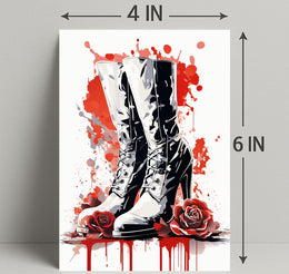 Boots And Roses Poster