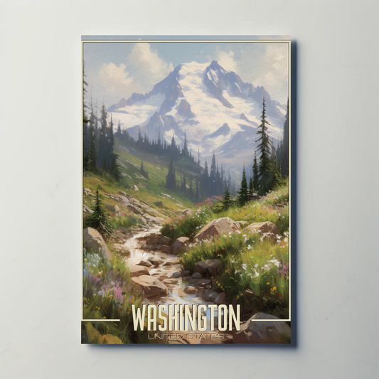 Washington United States Vintage Poster