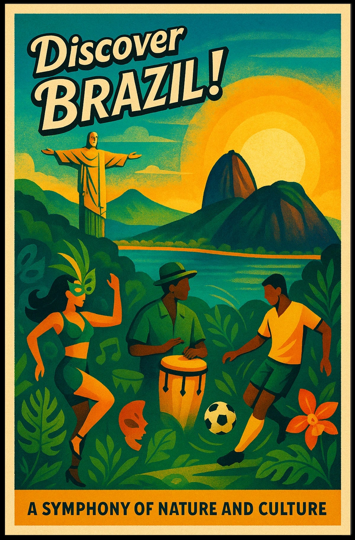 Discover Brazil Poster