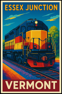 Essex Junction Train Vermont Poster