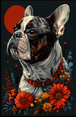Regal Bulldog Portrait Poster