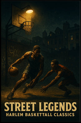 Harlem Basketball Classics Vintage Sports Poster PosterGoat