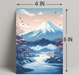 Tranquil Mountain Landscape Poster