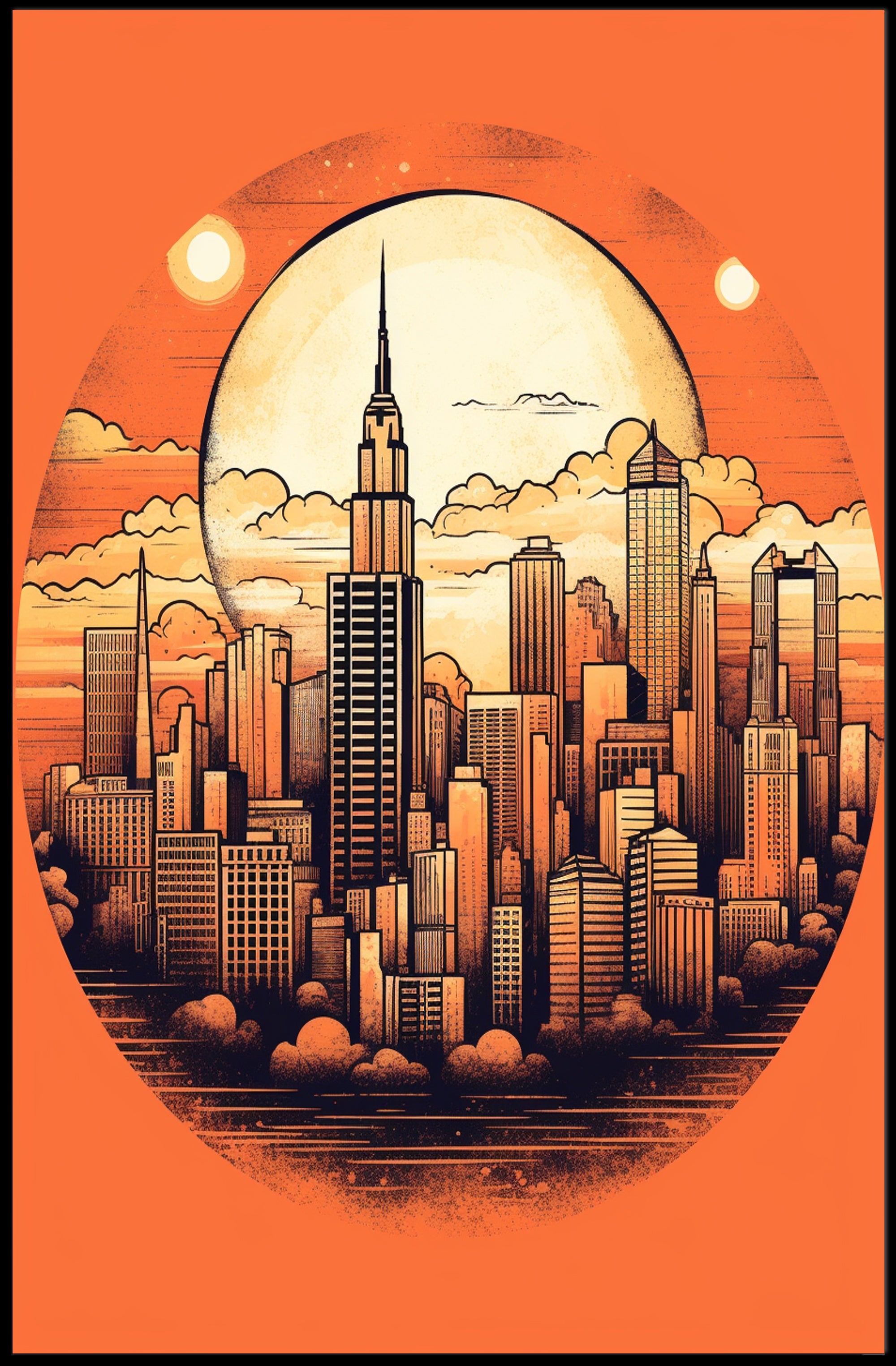 Urban Sunset Poster